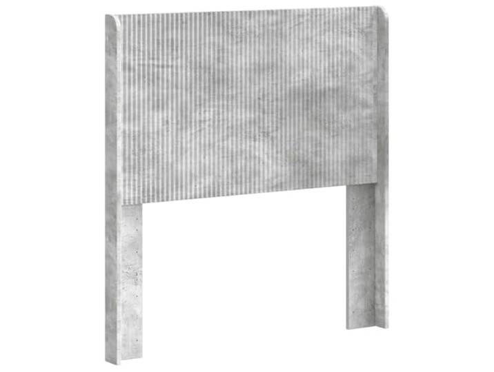 Makastle Kopfteil Betongrau Holzwerkstoff 105x7x100 cm Vertikales Latten-Design