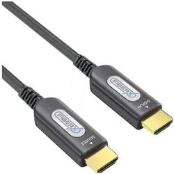Purelink FiberX Serie - HDMI 4K Gepanzertes Glasfaser Extender Kabel - 15m (15 m), Videokabel, Schwarz