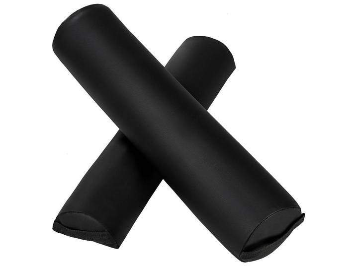tectake Lagerungsrollen-Set, inklusive Tragegriffe und Reißverschluss, schwarz, Schwarz, Leder, 8x14x64 cm, Freizeit & Co, Wellness & Gesundheit, Gesundheit