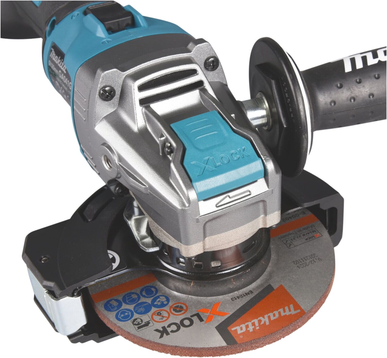 Makita Akku-Winkelschleifer 40V max. / 4,0 Ah, 2 Akkus + Ladegerät im MAKPAC (GA041GM201)