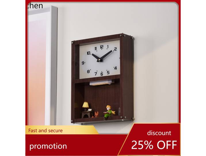 Horloge murale rectangulaire ZML pour la maison, à utiliser dans le salon, horloge murale moderne et simple