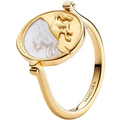 Pandora 164812C01 Medaillon-Ring für Damen Pegasus Goldfarben, 58/18,5