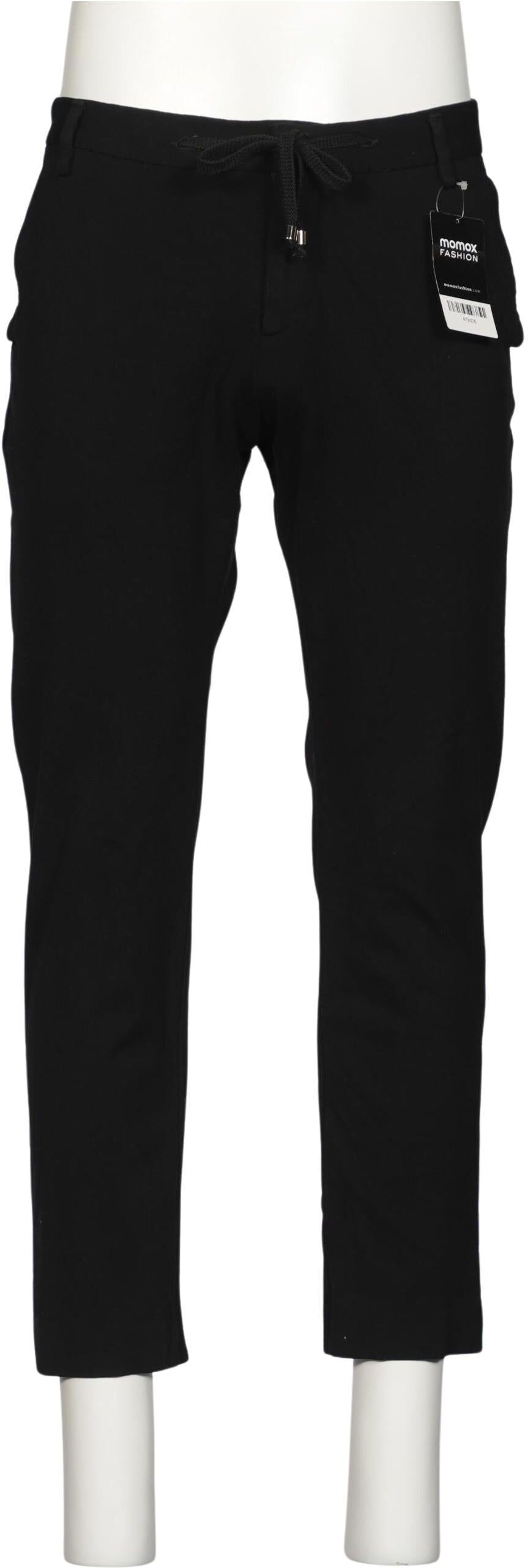 Takeshy Kurosawa Herren Stoffhose, Schwarz, Gr. EU 48, Synthetik / Elasthan / Viskose - Second Hand