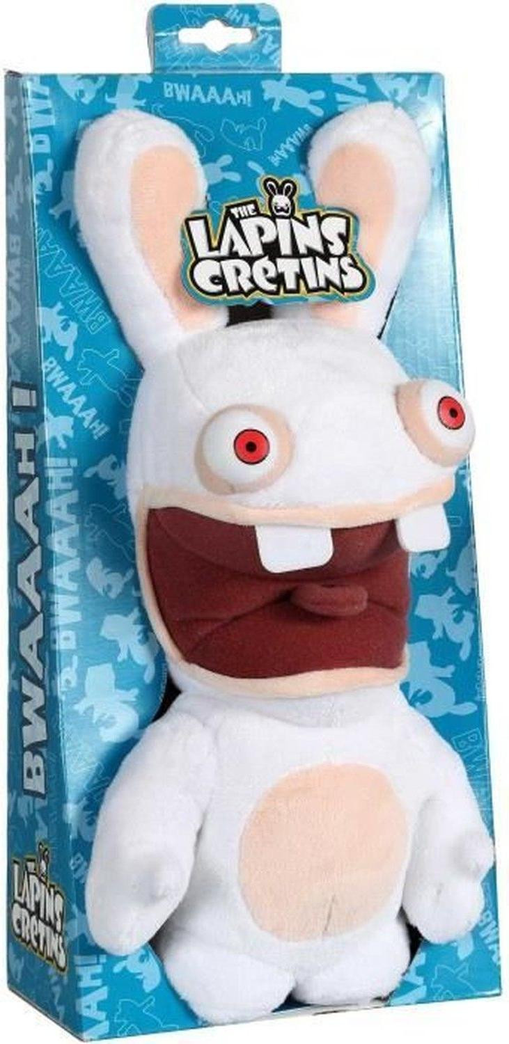 Gipsy Toys Rabbids met geluid - Open mond - Wit - 28 cm