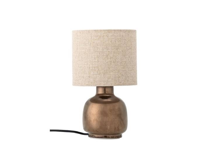 Tischlampe Aurea – Steingut in Bronze, edles Designobjekt - Bronze - Luxusbetten24