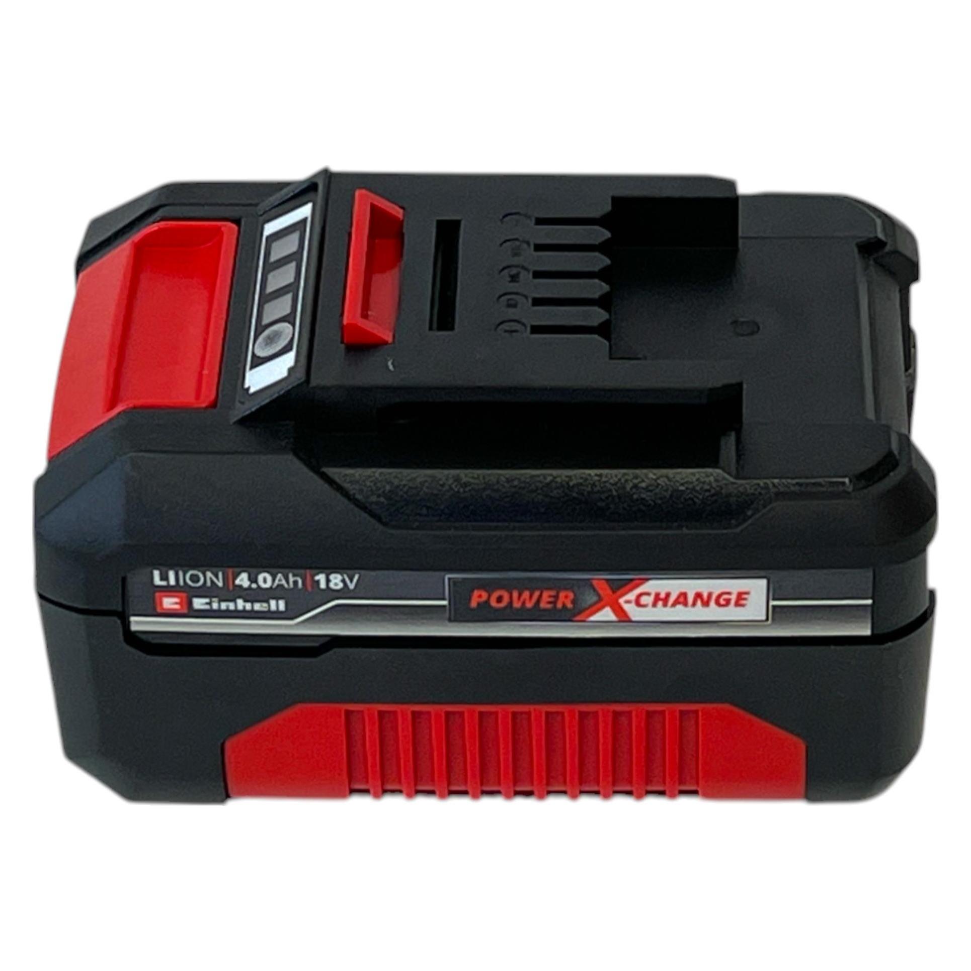 Einhell 2x Power X-Change Akku 18 V 4,0 Ah Li-Ion ( 2x 4511396 ) mit Ladestandanzeige (53160556)