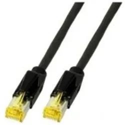 EFB Elektronik EFB K3130.25 Patchkabel CAT.6A, PUR sw 2 (S/FTP, CAT6a, 25 m), Netzwerkkabel