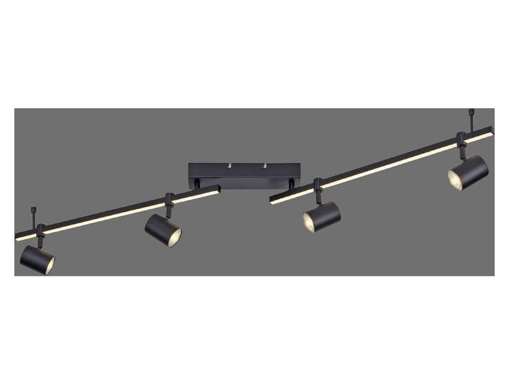 Neuhaus LED-Deckenlampe Rik 4 Schwarz 18 × 101 × 123 cm