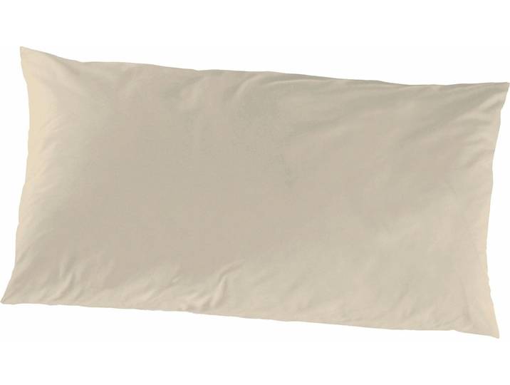 Kissenbezug PRIMERA Primera Mako-Feinjersey Kissenbezug im Doppelpack , beige, B:80cm L:40cm, Feinjersey, Obermaterial: 100% Baumwolle, Kissenbezüge, Kissenbezug, In vielen Uni-Tönen