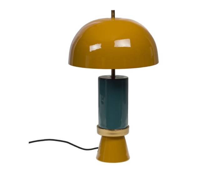 Lampe à poser bicolore style vintage