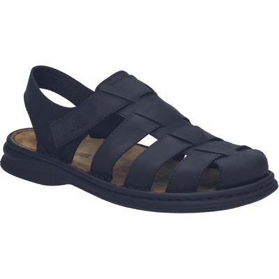Sandale JOSEF SEIBEL "Max 74, schwarz", Herren, Gr. 44, schwarz, Obermaterial: 100% Rindsleder Leather cow., Schuhe Sandale
