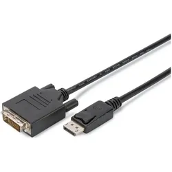Digitus DisplayPort — DVI (2 m), Videokabel, Schwarz