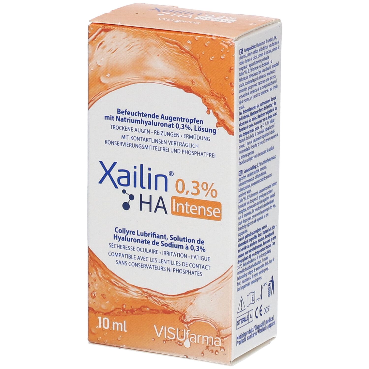 Xailin Intense 0,3% HA Augentropfen 10 ml