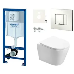 Grohe Wand-WC Set für Vorwandmontage + SAT Infinitio WC SIKOGRSIN2S