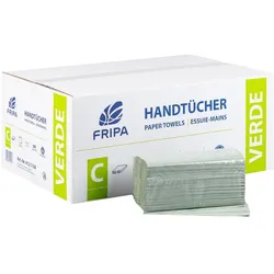 Fripa Handtuchpapier VERDE, 250 x 330 mm, C-Falz, grn, Haushaltspapier, Grün
