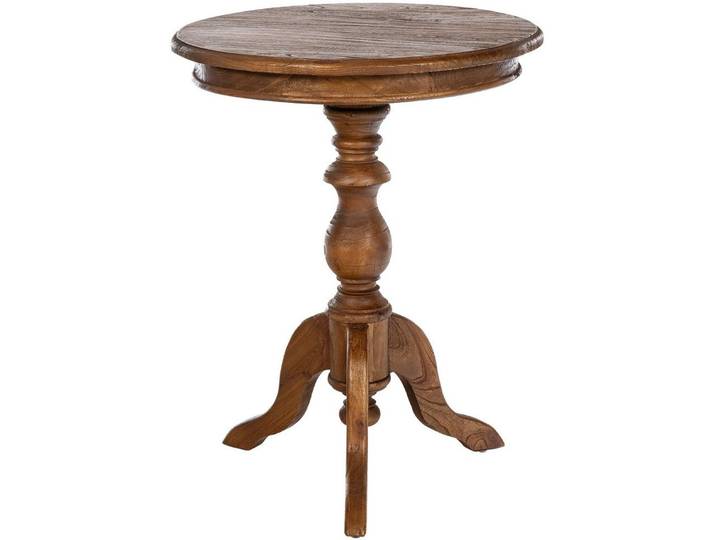 CLP Beistelltisch Wiva (1er), runder Tisch aus Mindiholz, 50 cm Durchmesser