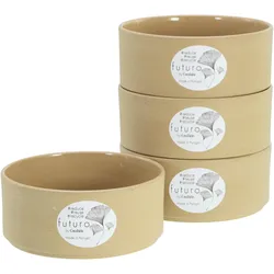 CreaTable Futuro, Schüssel + Schale, Beige