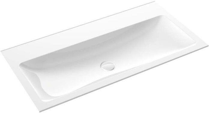Emco Asis Mineralguss-Gäste-Waschtisch 957711430 weiß, Ø 1000 mm, ohne Überlauf, ohne Hahnloch