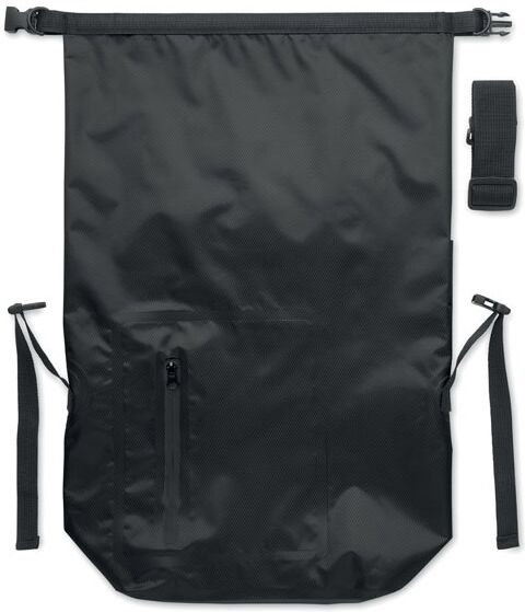 Sac à dos enroulable étanche personnalisable 30L SCUBAROLL noir