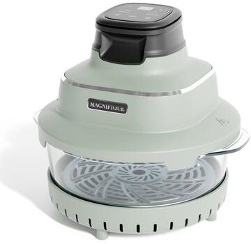 Magnifique 5QT Air Crisper with Two Removable Basket, Non-Toxic Glass Pot
