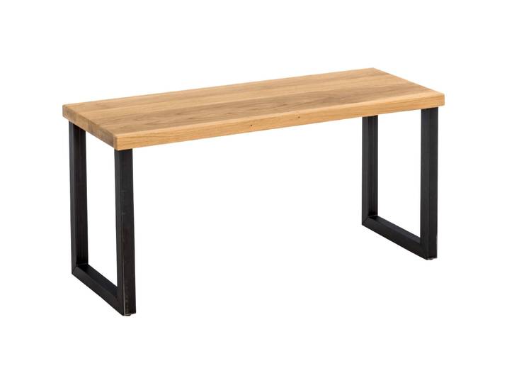 Bank Boas Wildeiche Eiche/Metall B 80 T 30 H 40 cm