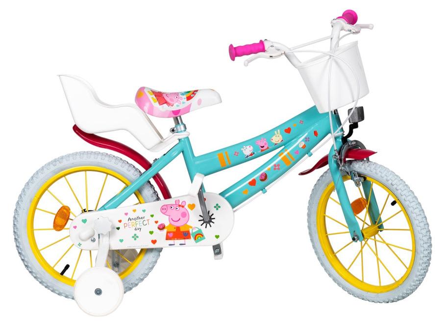 Toimsa-Kinderfahrrad 16 Peppa Pig grün