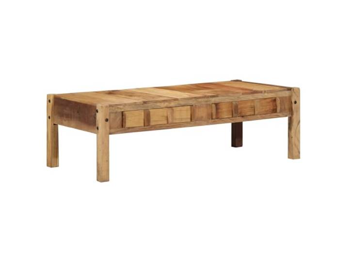 HEFZGDB Couchtisch 110x55x35 cm Massivholz Altholz Rechteckig Modernes Design Wohnzimmertisch mit Mattem Finish für Kaffee und Dekoration Langlebig Stilvoll