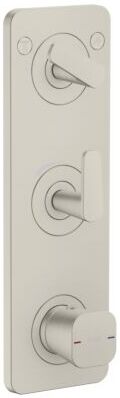Hansgrohe Axor Citterio C Thermostat Modul 380/120, 49700800 Unterputz, 2 Verbraucher, Edelstahl Optik