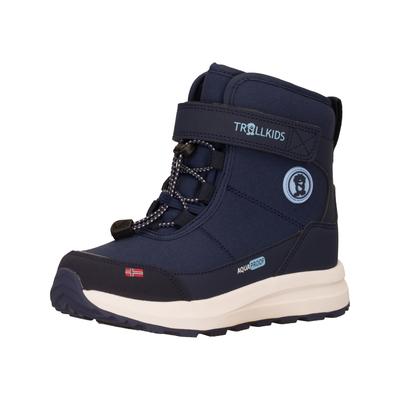 Winterstiefel TROLLKIDS "KIDS HELGELAND ANTI SLIP WINTER BOOTS", Damen, Gr. 31, Fleece, mystic blau, navy, Synthetik, Textil, Schuhe Winterstiefel, Snowboots, Winterstiefel, Winterschuhe, wasserdicht