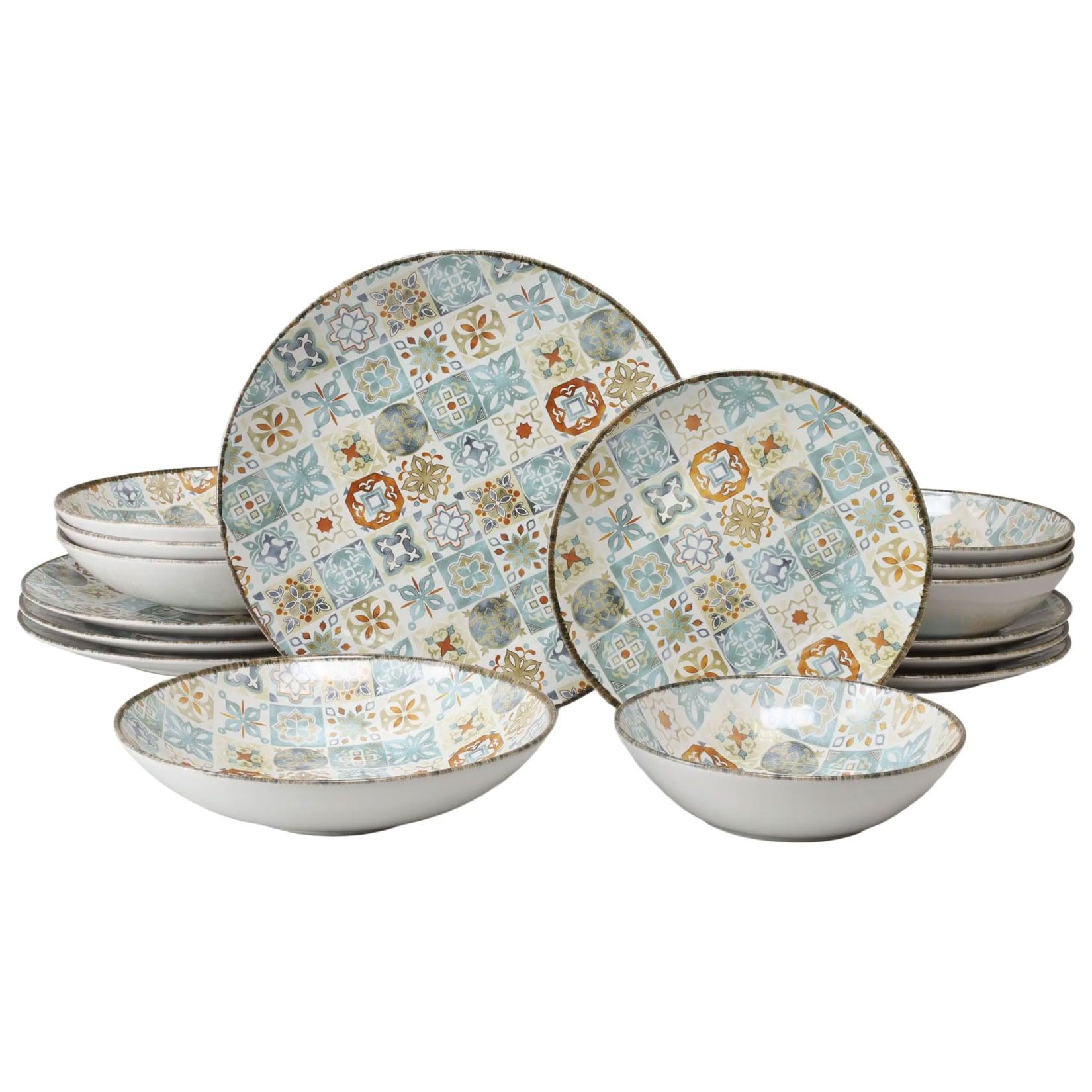 CreaTable - 24724 Mosaik Bunt, Tellerset 16-tlg