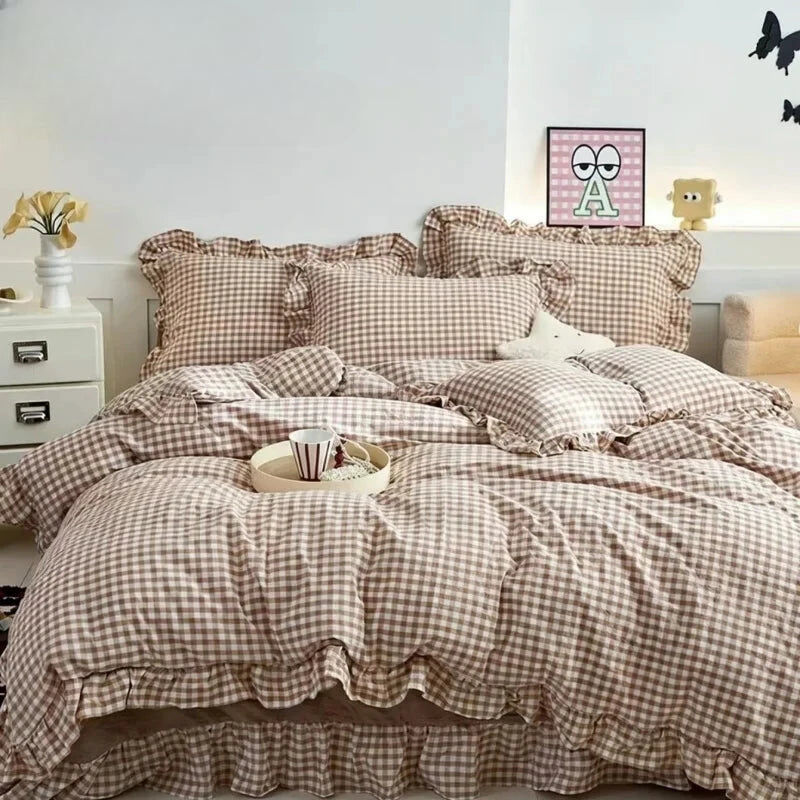 La parure de lit Parure de Lit 240x260 Beige - 50x75 cm 240x260 cm