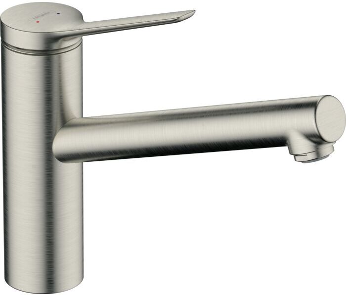 Hansgrohe Zesis Küchenarmatur 74806800 Niederdruck, 1jet, offene Warmwasserbereiter, Edelstahl finish