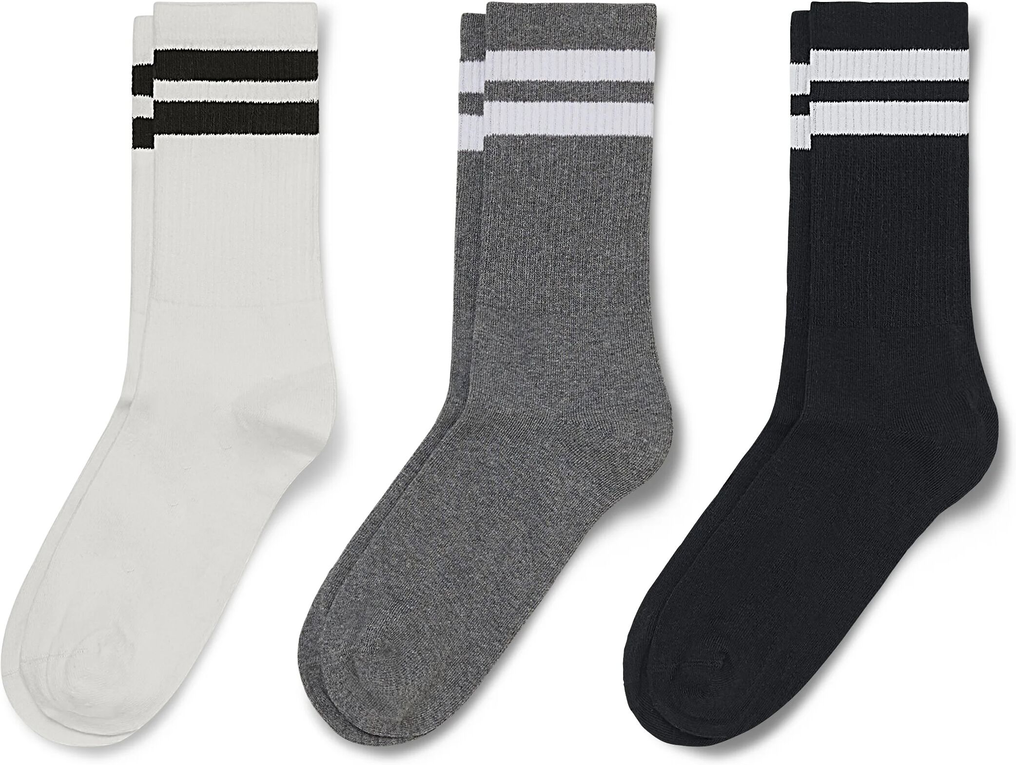Tchibo - 3 Paar Tennissocken - Unisex - Gr. 35-38 - hellgrau