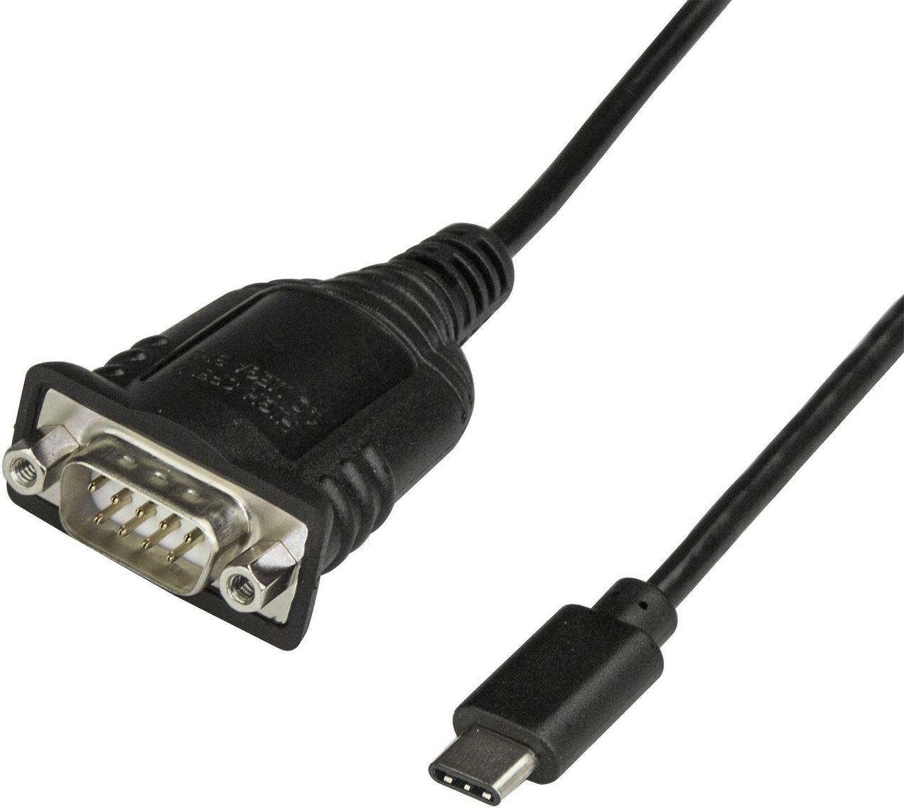 StarTech.com ICUSB232PROC USB-C to RS232 Serial Adapter Cable with COM Port Retention - USB-C to DB9 M/M - 0.4 m - Black