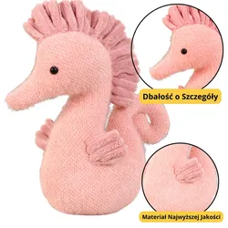 Plüsch-Maskottchen Kuscheliges Wasserpferd Rosa 25cm
