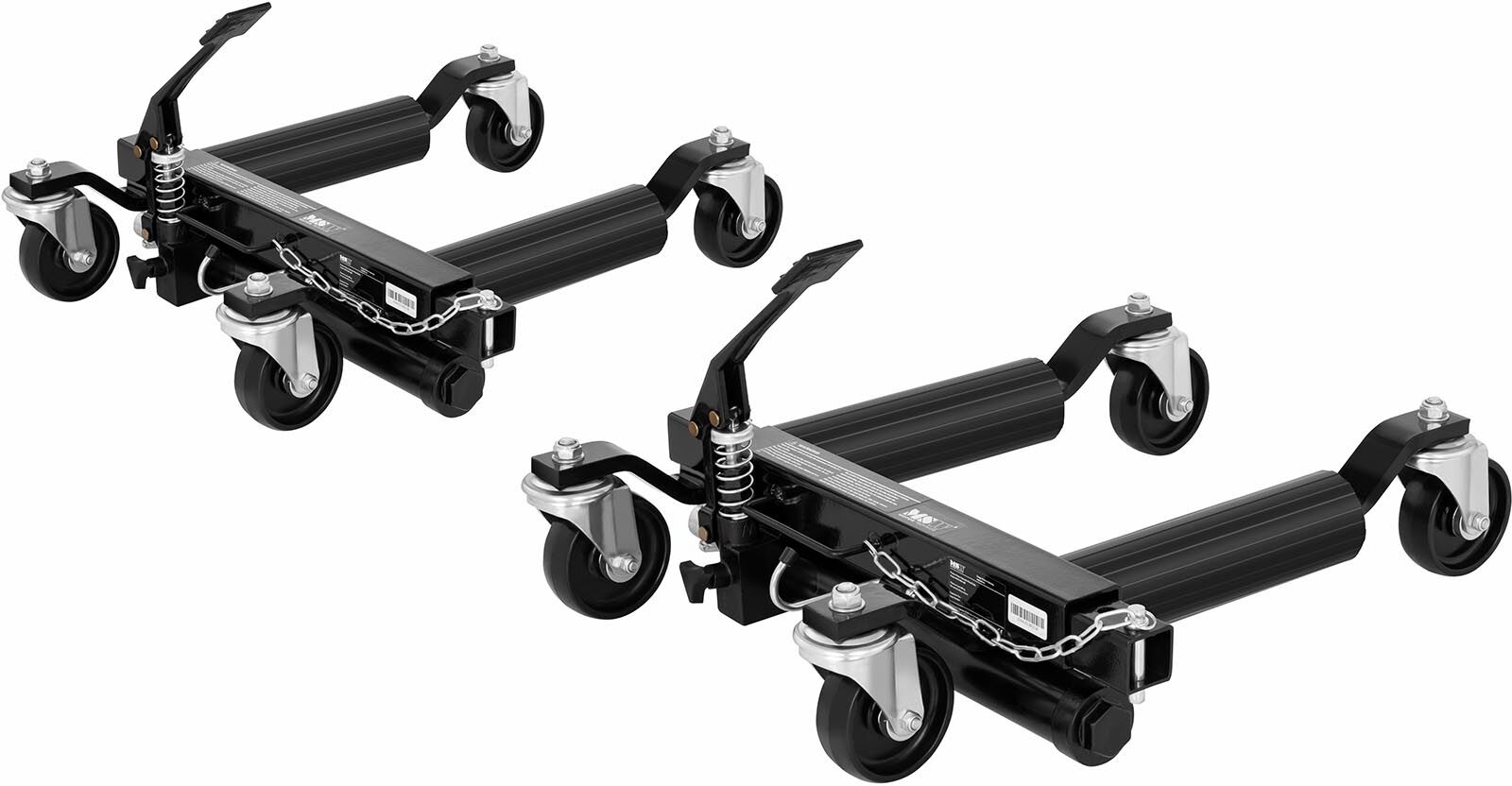 MSW Hjul-dolly hydraulisk - 680 kg / stk. - 380 til 660 mm - 2 stk. MSW-HRH-680