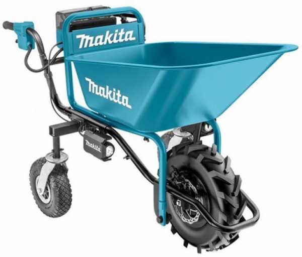 Makita DCU180 - Carriola elettrica a ruote con vasca - SENZA BATTERIA e CARICABATTERIA