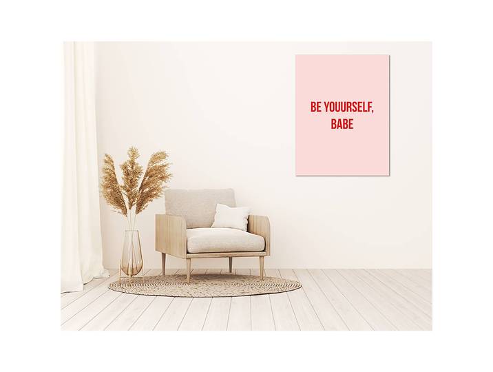 Tableau déco Be yourself Alu-Dibond Multicolore 40 x 50cm