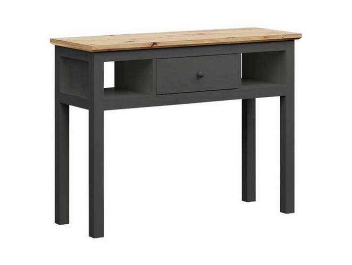 Schminktisch Bondy Eiche Dekor /Graphit B: 114 cm mit Lade
