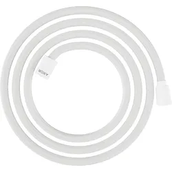 hansgrohe AXOR ShowerSolutions Textilbrauseschlauch, 2000mm, konische und zylindrische Mutter, 28290700, Farbe: Mattweiß