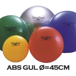 Thera-Band Therapieball & Gymnastikball 45cm Gelb (Inkl. ABS)
