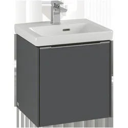 Villeroy & Boch Subway 3.0 Waschbeckenunterschrank, eine Tür Anschlag links, 423x429x378mm, C58102AF, Farbe: Front/Korpus: Soft Green, Griff: Soft Green