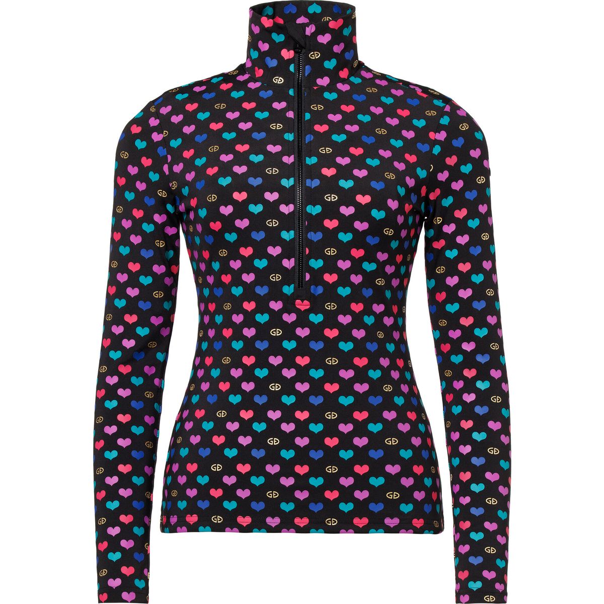 Goldbergh Cuori Ski Pully cuori black (0024) M GB32120254-0024-M