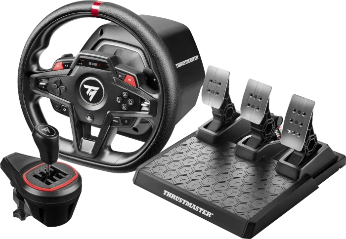 Thrustmaster T248R Shifter Pack - T248R Lenkrad und Pedal Set + Schalthebel für PC, PS5/4