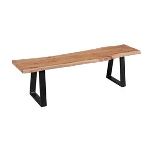 Wohnling Sitzbank WL1.825, GAYA, bis 320 kg, aus Holz, braun, 160 x 40 cm