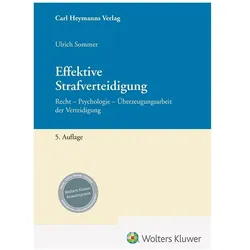 Effektive Strafverteidigung, Fachbücher von Ulrich Sommer, Sommer, Ulrich