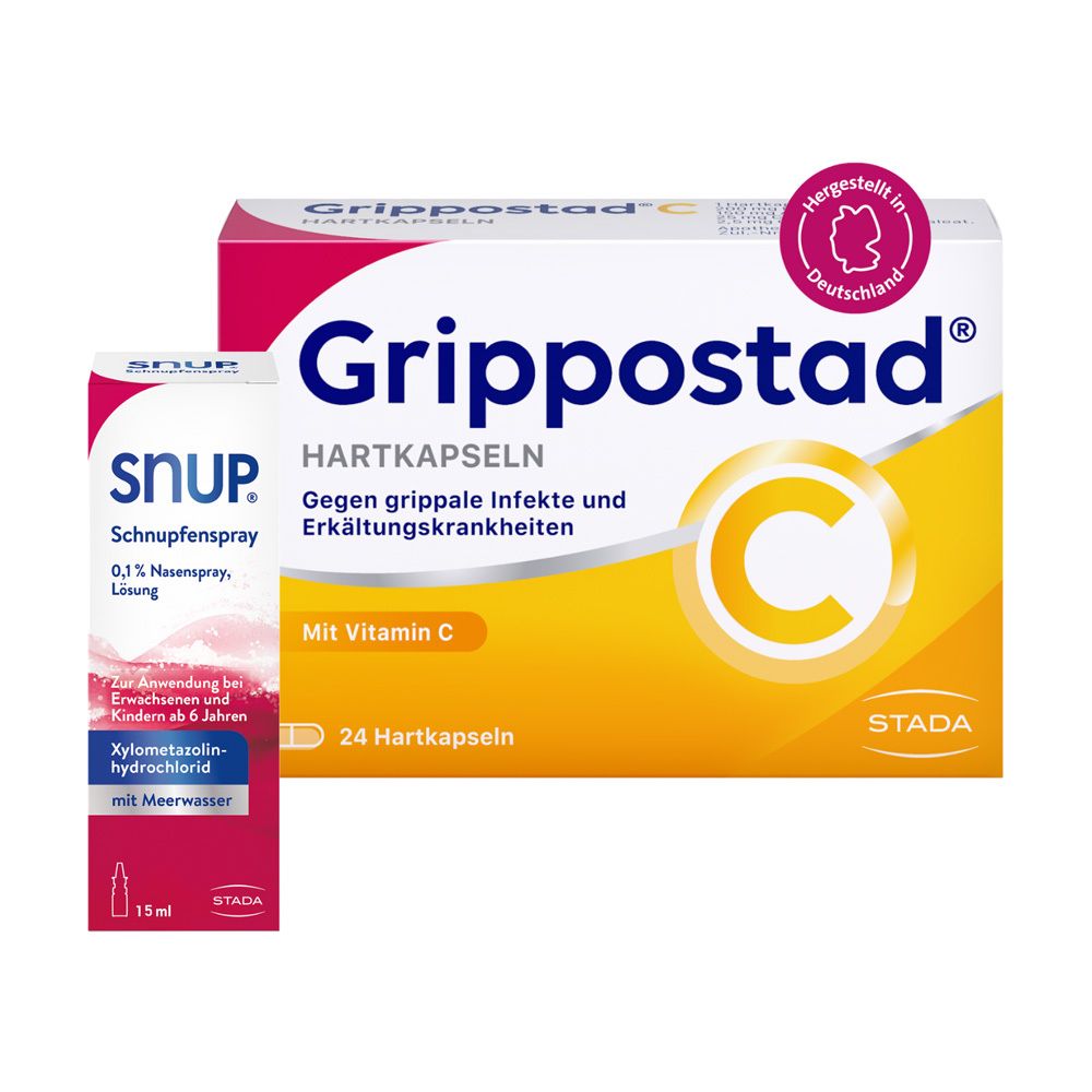 Grippostad C Hartkapseln + Snup Schnupfenspray 0,1 % Nasenspray 1 St Set