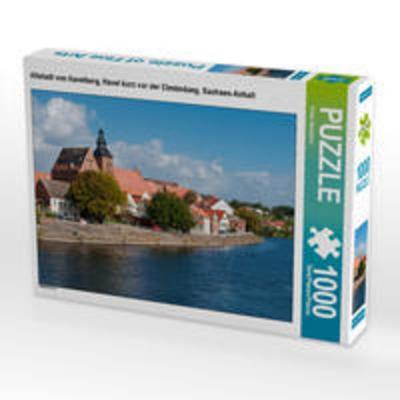 CALVENDO Puzzle Altstadt von Havelberg, Havel kurz vor der Elmündung, Sachsen-Anhalt | 1000 Teile Lege-Größe 64x48cm Foto-Puzzle für glückliche