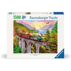 Ravensburger Puzzle 12000795 - Zugfahrt im Herbst - 1500 Teile Puzzle für Erwachsene ab 14 Jahren