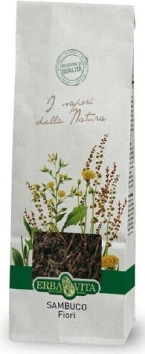 Erba Vita Sambuco Fiori 100g - Tè Digestivo e Depurativo